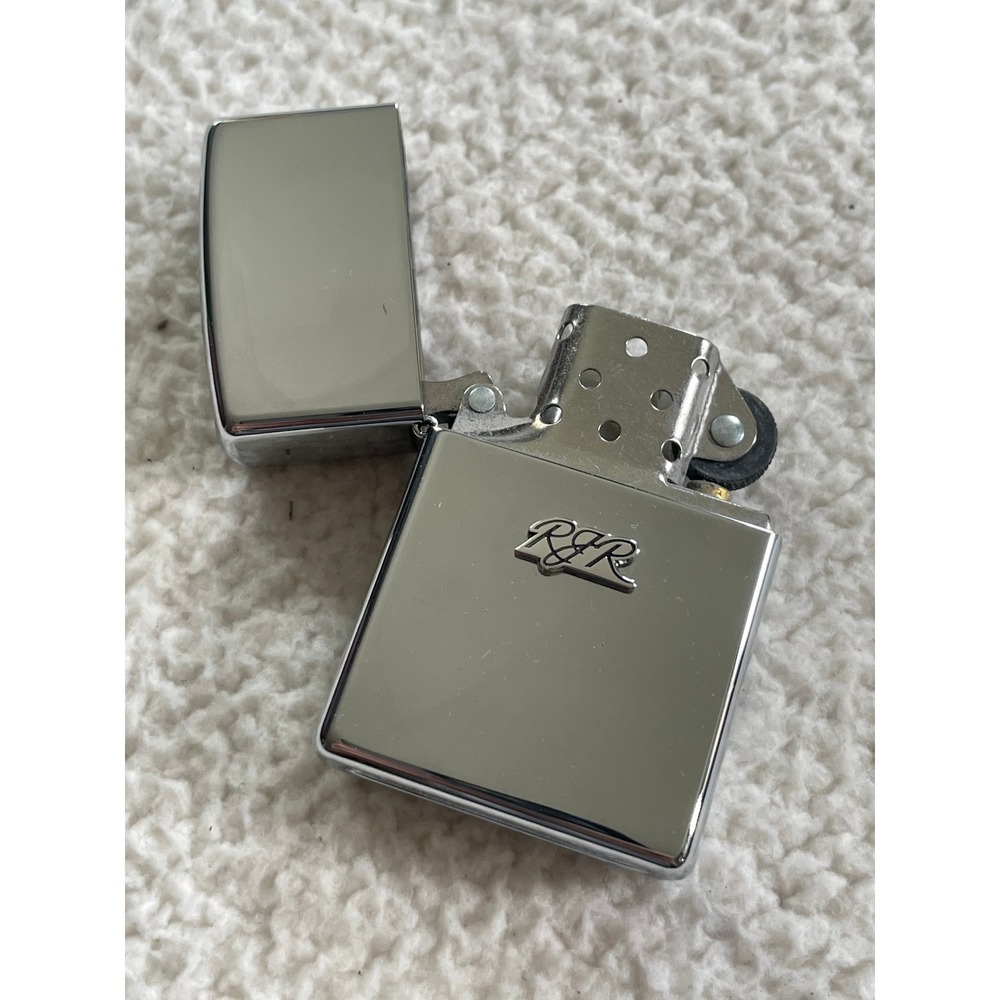 Zippo‎ Lighter Silver RJ Reynolds RJR Logo High Polish Chrome Vintage 1999 K XV